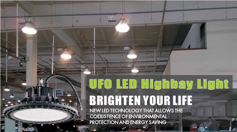 200W led ufo high bay light,Lamp Paint Black,5000 Kelvin