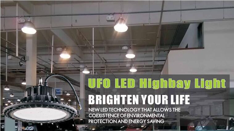 100W UFO LED High Bay Light-LED Warehouse Lighting-5000K-Philips chip-DLC ETL Listed