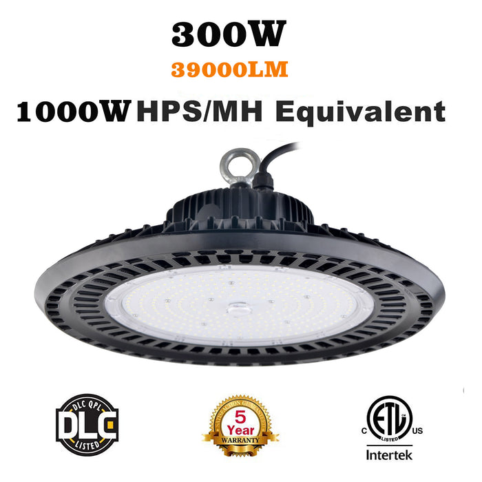 300W UFO LED High Bay Light 5000K 40,000LM