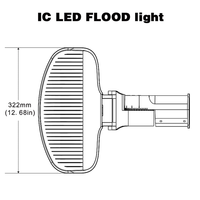 80 Watt LED Flood Lights -Slipfitter Mount -IC Driver 120V or 240V