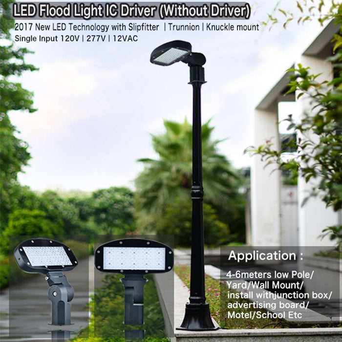 80 Watt LED Flood Lights -Slipfitter Mount -IC Driver 120V or 240V